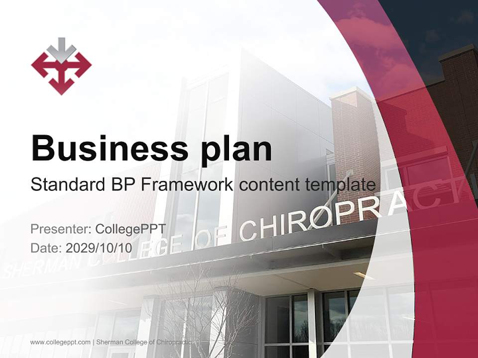 Sherman College of Chiropractic Competition/Entrepreneurship Contest PPT Template4:3 ratio PPT effect preview image9