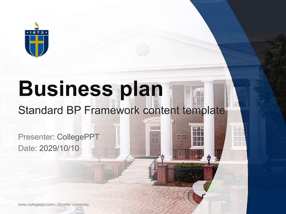 Shorter University Competition/Entrepreneurship Contest PPT Template4:3 ratio PPT effect preview image9