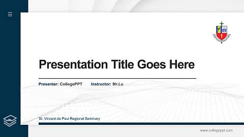 St. Vincent de Paul Regional Seminary Thesis Proposal/Graduation Defense PPT Template