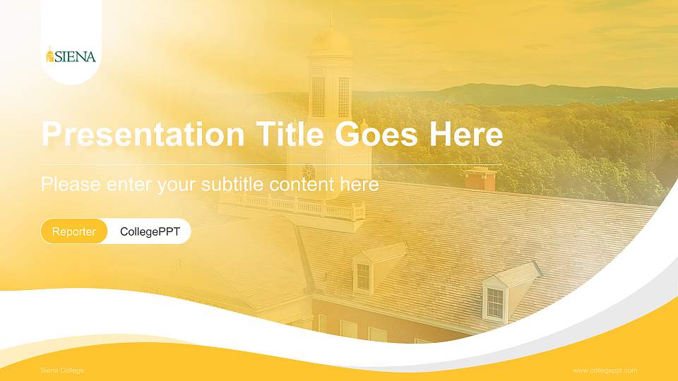 Siena College Lecture Sharing and Networking Event PPT Template16:9 ratio PPT effect preview image