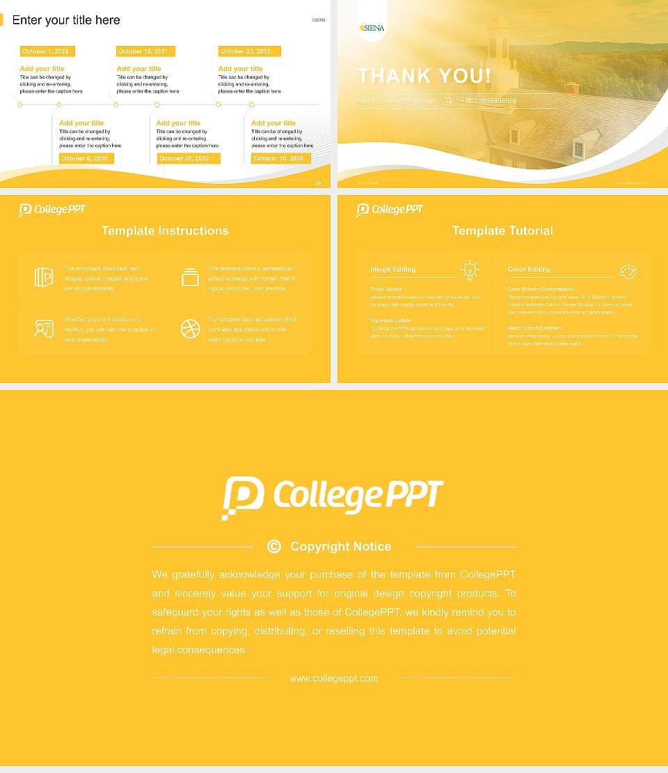 Siena College Lecture Sharing and Networking Event PPT Template16:9 ratio PPT effect preview image4