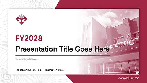 Sherman College of Chiropractic Academic Presentation/Research Findings Report PPT Template