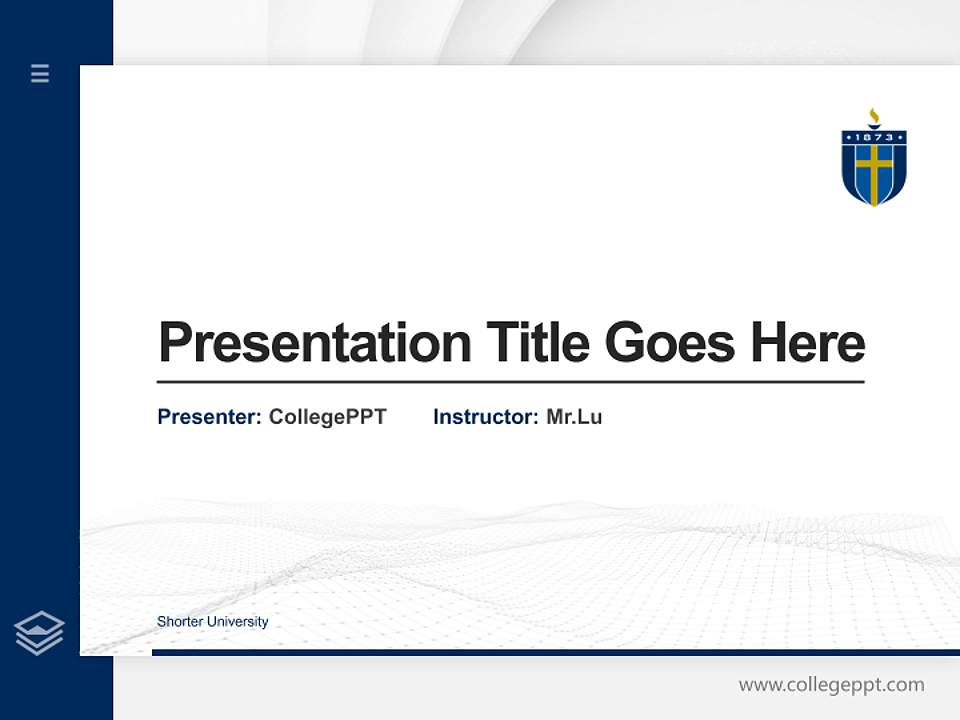 Shorter University Thesis Proposal/Graduation Defense PPT Template4:3 ratio PPT effect preview image5