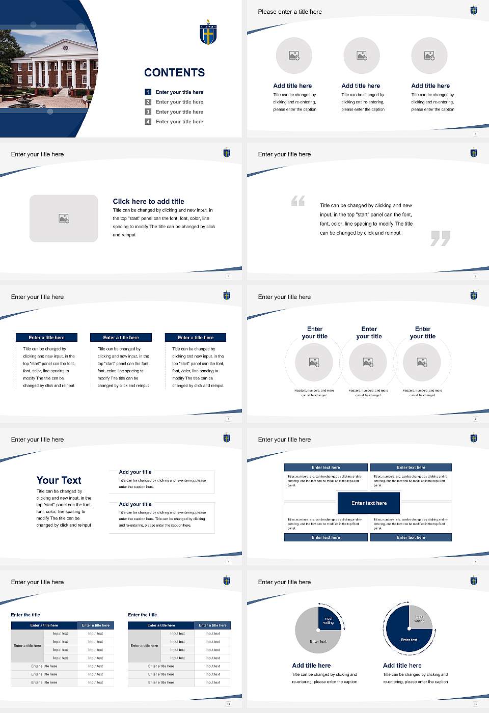 Shorter University Course/Courseware Creation PPT Template16:9 ratio PPT effect preview image2