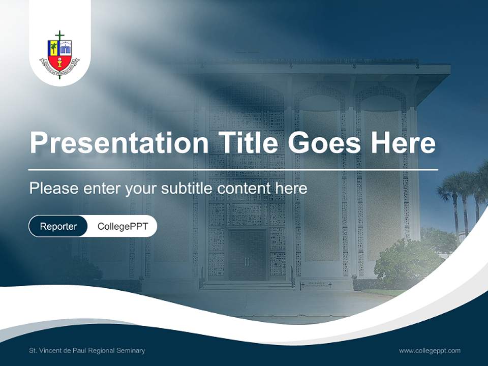 St. Vincent de Paul Regional Seminary Lecture Sharing and Networking Event PPT Template4:3 ratio PPT effect preview image4