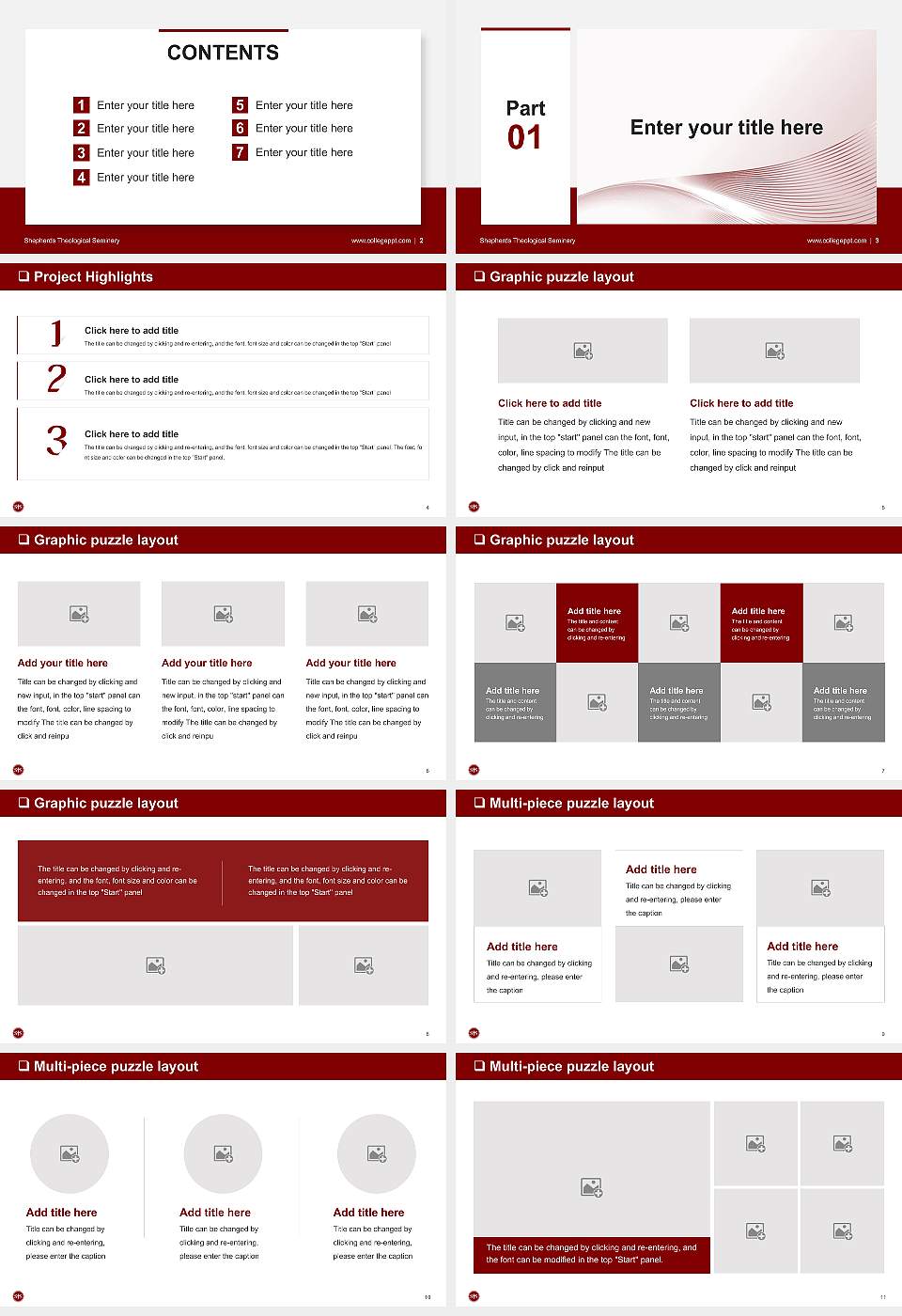 Shepherds Theological Seminary General Purpose PPT Template16:9 ratio PPT effect preview image2