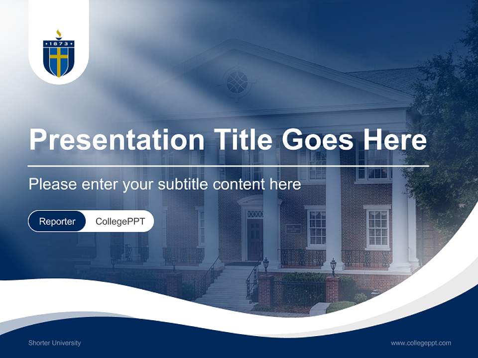 Shorter University Lecture Sharing and Networking Event PPT Template4:3 ratio PPT effect preview image4