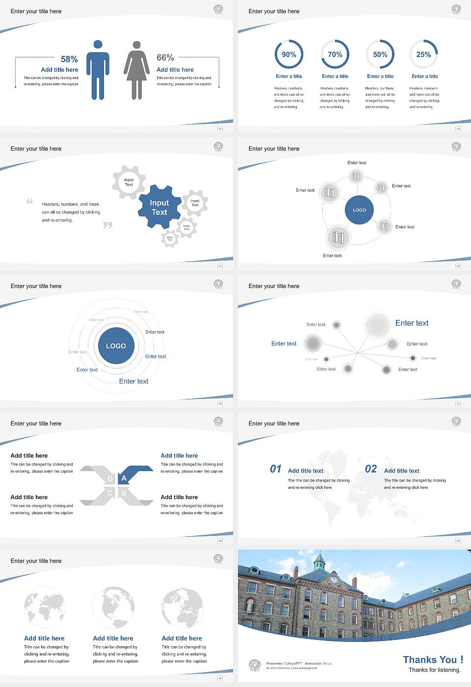 St. John’s Seminary Course/Courseware Creation PPT Template16:9 ratio PPT effect preview image4