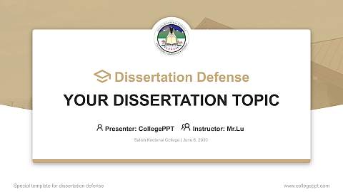 Salish Kootenai College Graduation Thesis Defense PPT Template