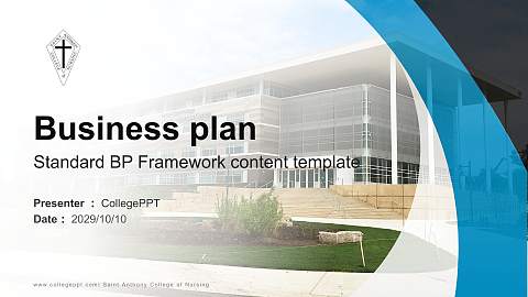 Saint Anthony College of Nursing Competition/Entrepreneurship Contest PPT Template