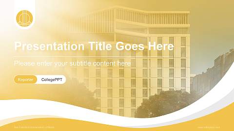 San Francisco Conservatory of Music Lecture Sharing and Networking Event PPT Template
