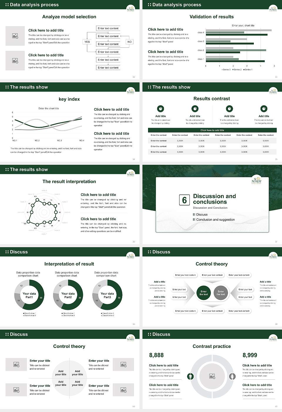 Saint Norbert College Graduation Thesis Defense PPT Template16:9 ratio PPT effect preview image5
