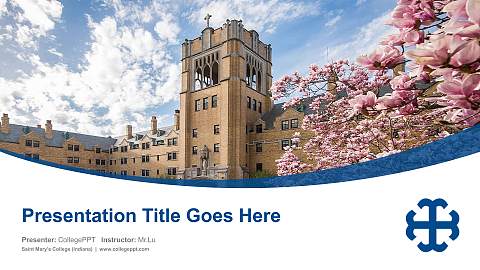 Saint Mary’s College (Indiana) Course/Courseware Creation PPT Template