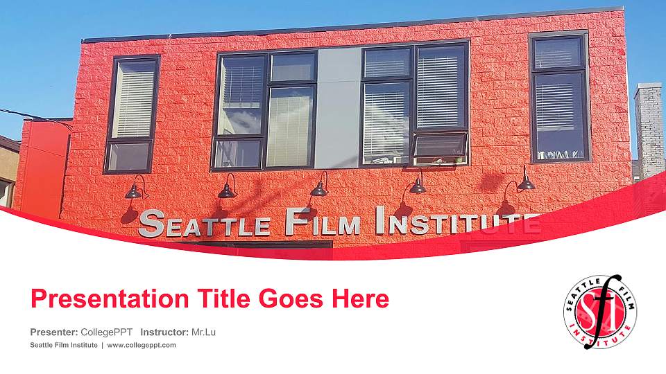 Seattle Film Institute Course/Courseware Creation PPT Template16:9 ratio PPT effect preview image