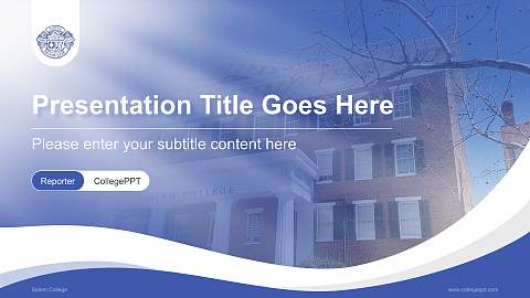 Salem College Lecture Sharing and Networking Event PPT Template