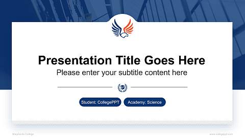 Shepherds College National Scholarship Defense PPT Template