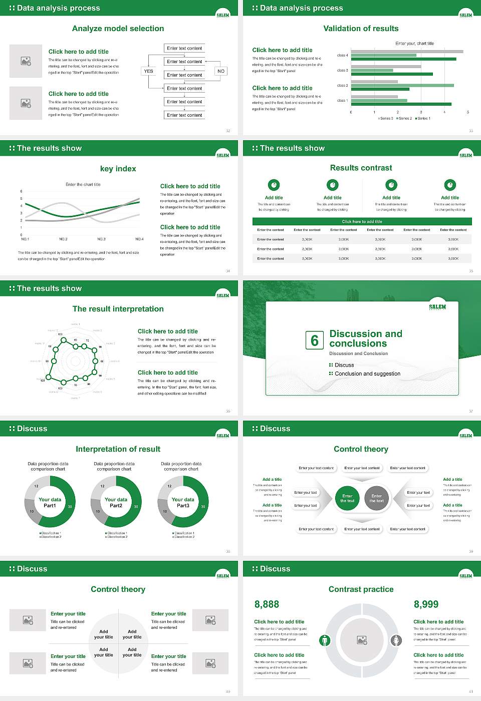 Salem University Graduation Thesis Defense PPT Template16:9 ratio PPT effect preview image5