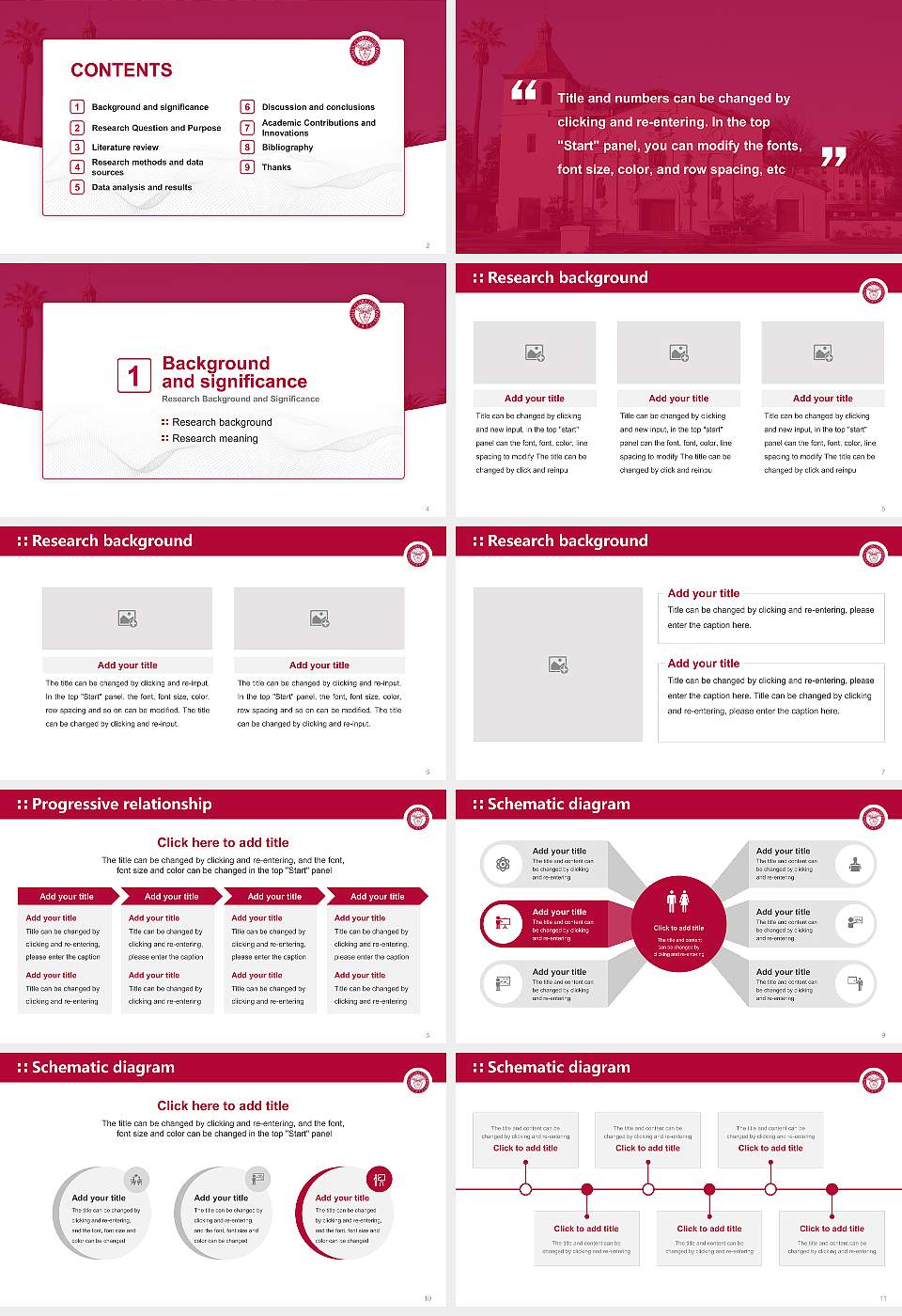 Santa Clara University Graduation Thesis Defense PPT Template16:9 ratio PPT effect preview image2