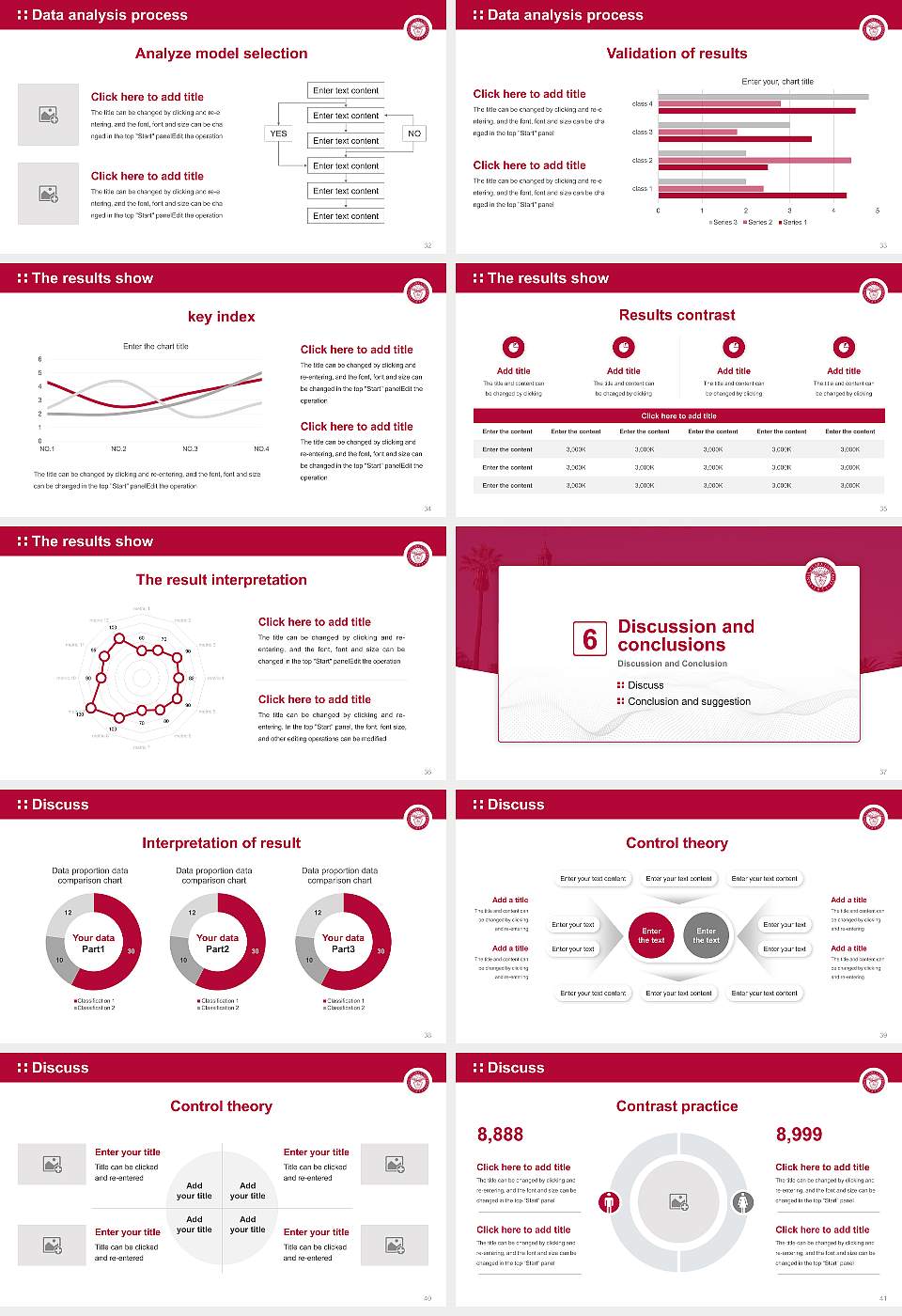 Santa Clara University Graduation Thesis Defense PPT Template16:9 ratio PPT effect preview image5