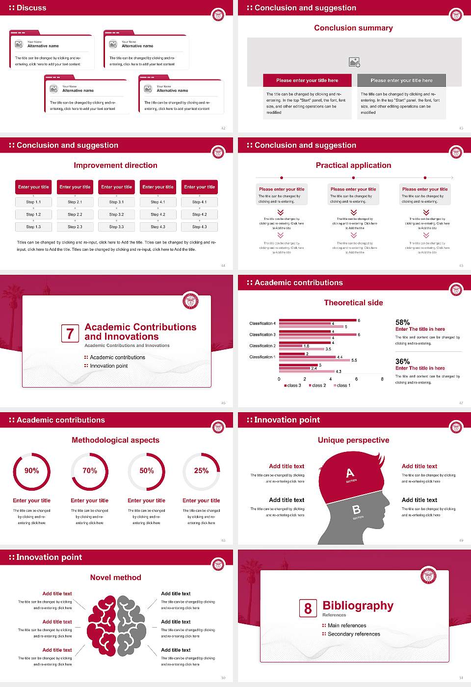 Santa Clara University Graduation Thesis Defense PPT Template16:9 ratio PPT effect preview image6