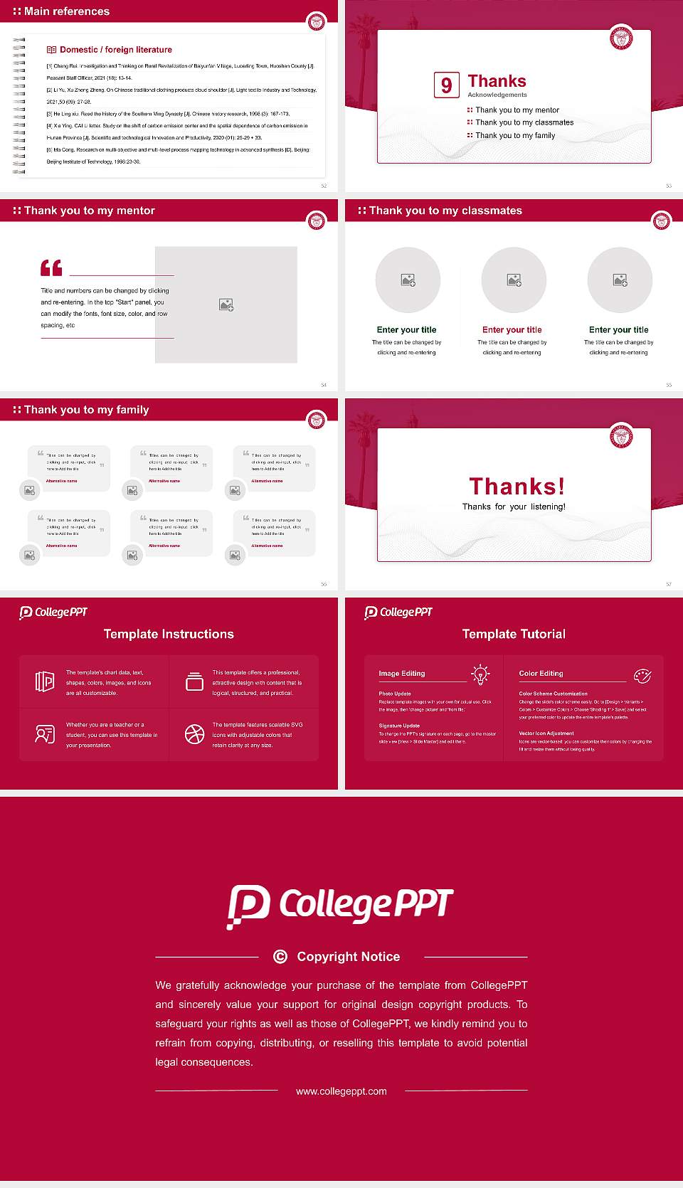 Santa Clara University Graduation Thesis Defense PPT Template16:9 ratio PPT effect preview image7