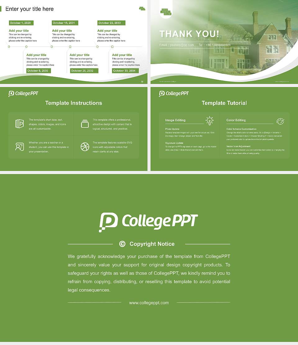Sarah Lawrence College Lecture Sharing and Networking Event PPT Template16:9 ratio PPT effect preview image4