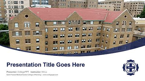Saint Francis Medical Center College of Nursing Course/Courseware Creation PPT Template