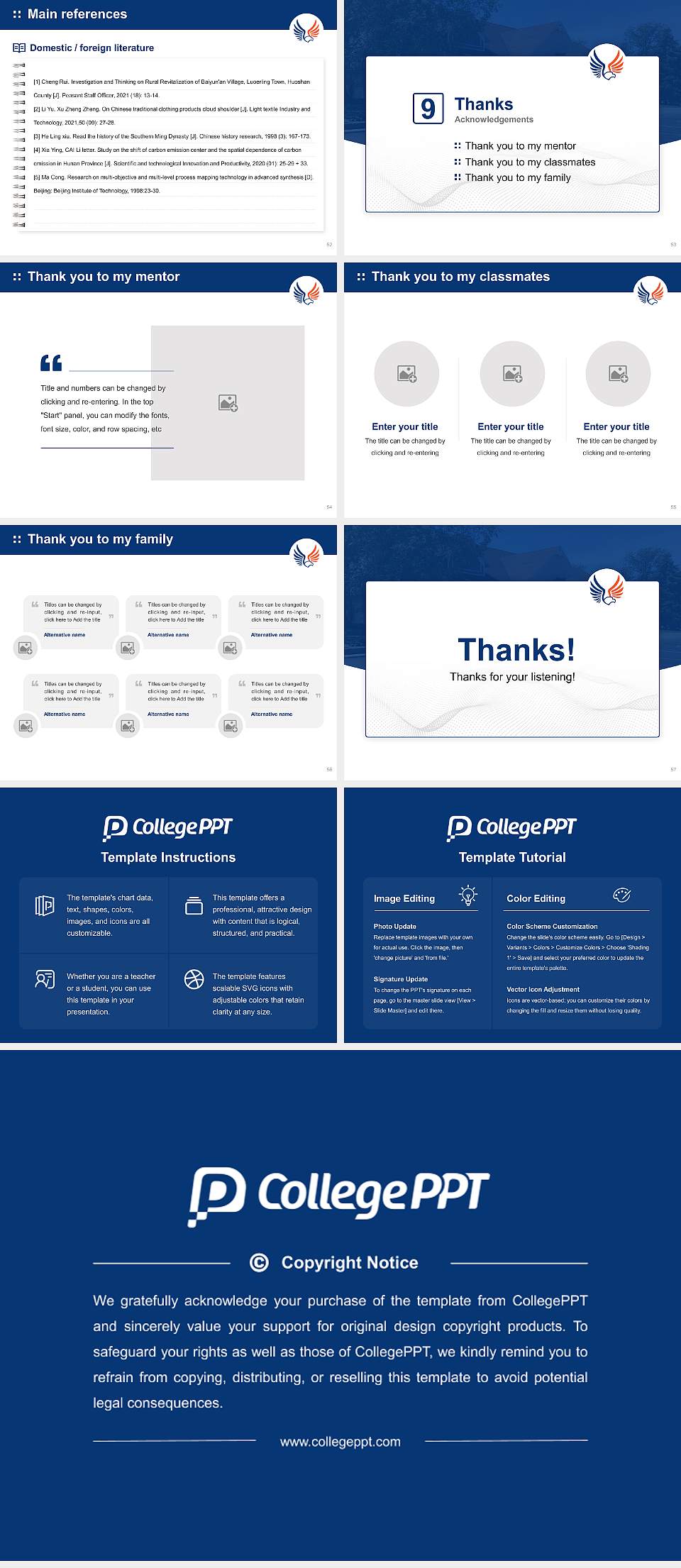 Shepherds College Graduation Thesis Defense PPT Template4:3 ratio PPT effect preview image7