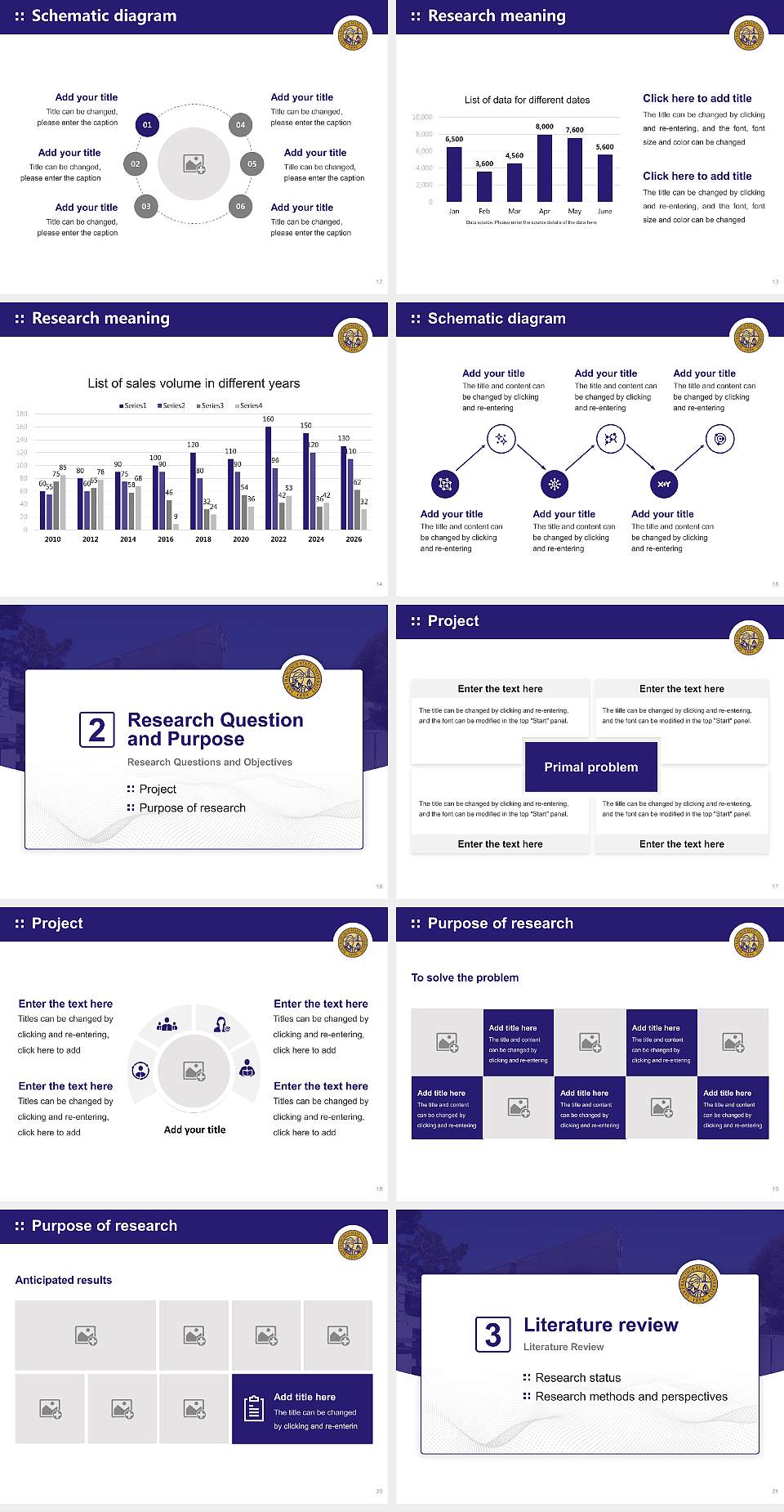 San Francisco State University Graduation Thesis Defense PPT Template4:3 ratio PPT effect preview image3