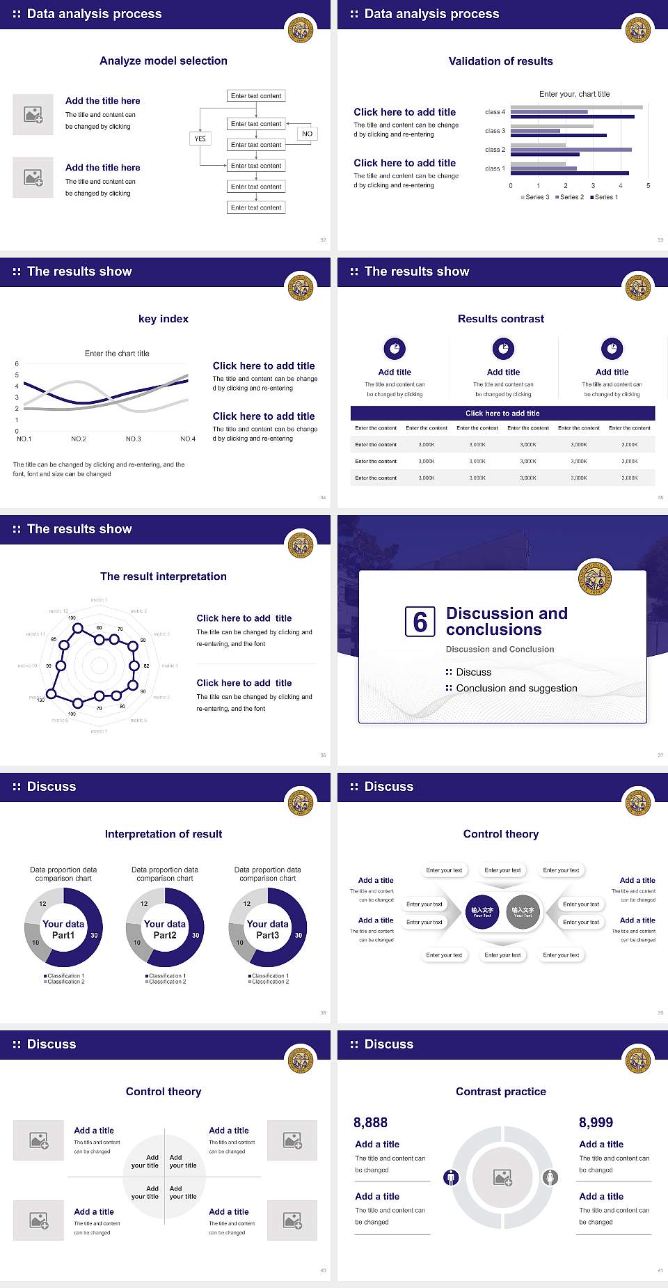 San Francisco State University Graduation Thesis Defense PPT Template4:3 ratio PPT effect preview image5