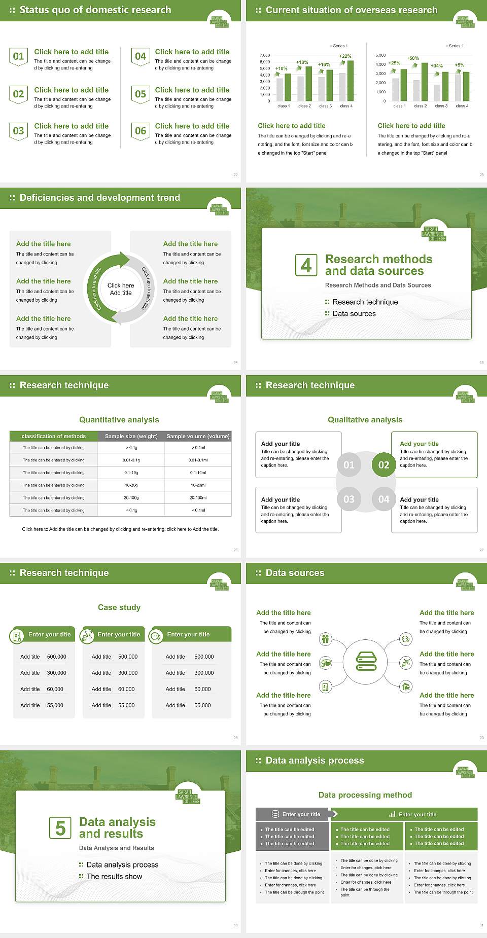 Sarah Lawrence College Graduation Thesis Defense PPT Template4:3 ratio PPT effect preview image4
