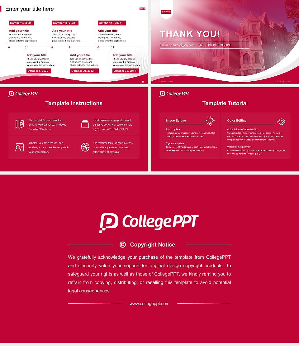 Seton Hill University Lecture Sharing and Networking Event PPT Template16:9 ratio PPT effect preview image4