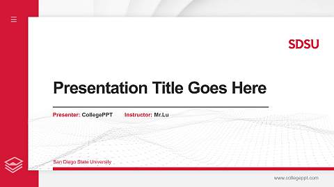San Diego State University Thesis Proposal/Graduation Defense PPT Template
