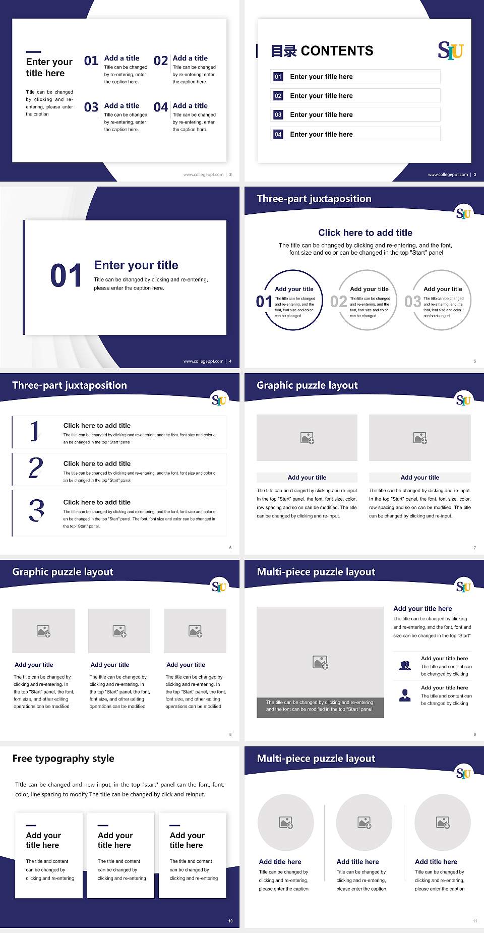 San Ignacio University Academic Presentation/Research Findings Report PPT Template4:3 ratio PPT effect preview image2