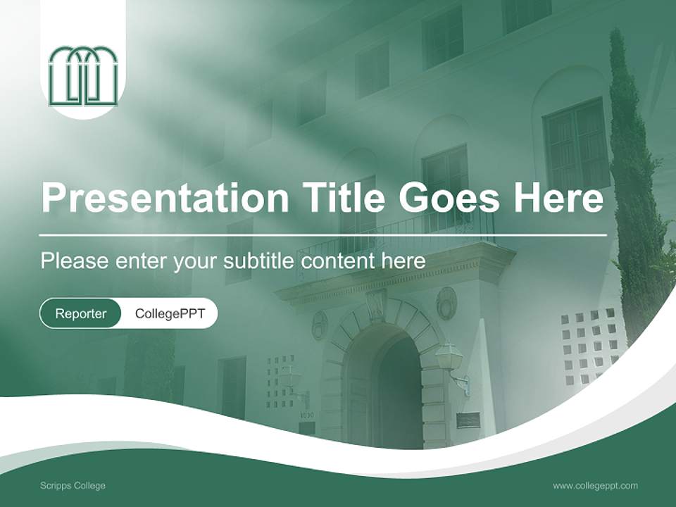 Scripps College Lecture Sharing and Networking Event PPT Template4:3 ratio PPT effect preview image4