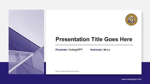 San Francisco State University General Purpose PPT Template