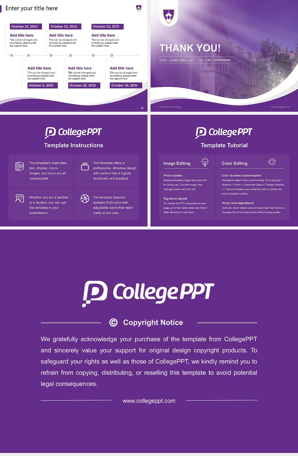 Saint Michael’S College Lecture Sharing and Networking Event PPT Template4:3 ratio PPT effect preview image4