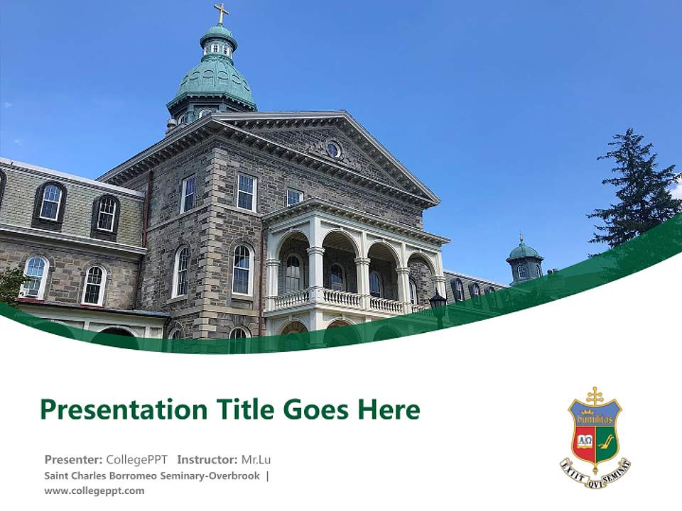 Saint Charles Borromeo Seminary-Overbrook Course/Courseware Creation PPT Template4:3 ratio PPT effect preview image5
