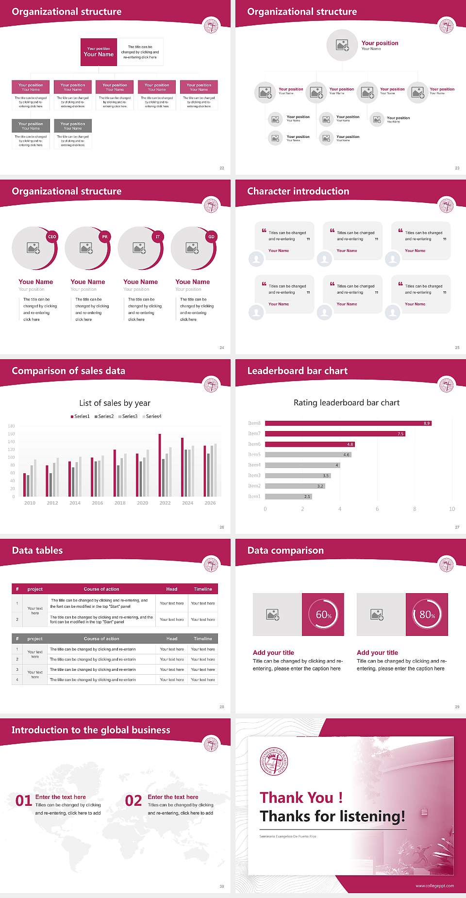 Seminario Evangelico De Puerto Rico Academic Presentation/Research Findings Report PPT Template4:3 ratio PPT effect preview image4