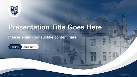 Salve Regina University Lecture Sharing and Networking Event PPT Template