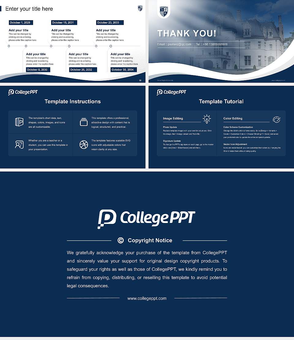 Salve Regina University Lecture Sharing and Networking Event PPT Template16:9 ratio PPT effect preview image4