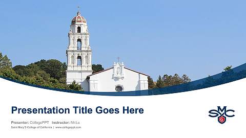 Saint Mary’S College of California Course/Courseware Creation PPT Template