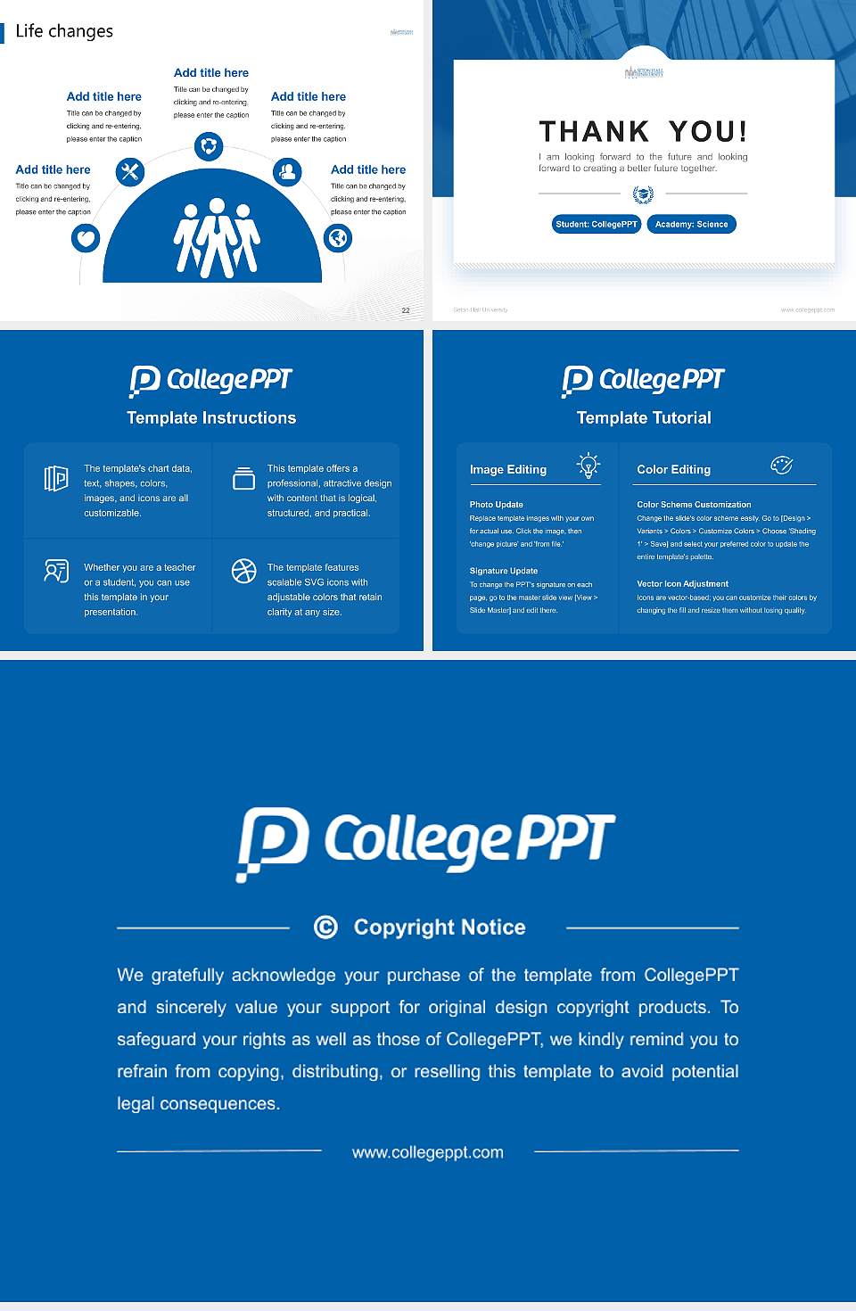 Seton Hall University National Scholarship Defense PPT Template4:3 ratio PPT effect preview image4