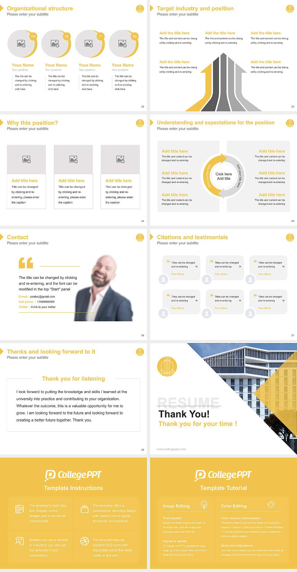 San Francisco Conservatory of Music Resume PPT Template4:3 ratio PPT effect preview image4