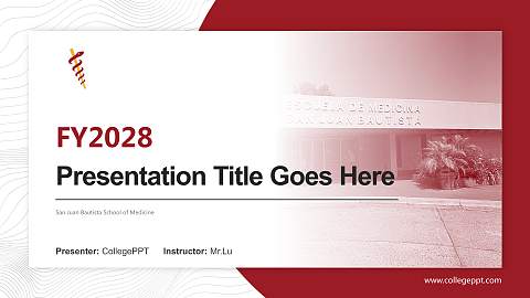 San Juan Bautista School of Medicine Academic Presentation/Research Findings Report PPT Template