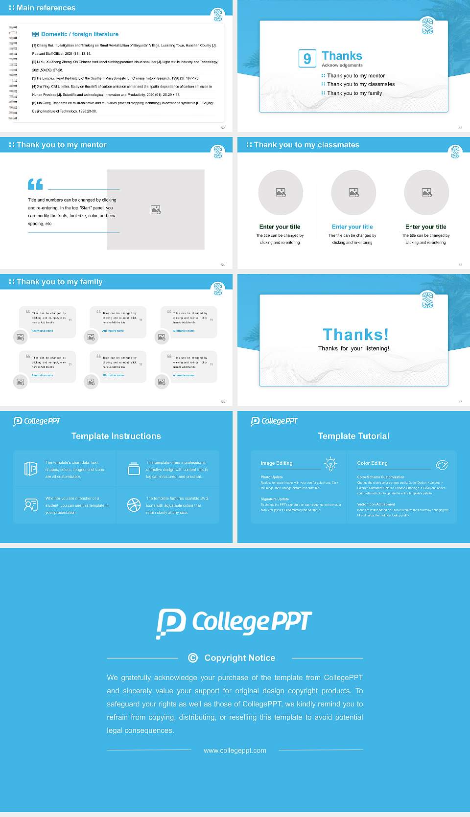 San Diego Christian College Graduation Thesis Defense PPT Template16:9 ratio PPT effect preview image7