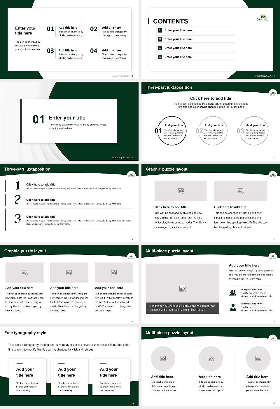 Saint Leo University Academic Presentation/Research Findings Report PPT Template16:9 ratio PPT effect preview image2