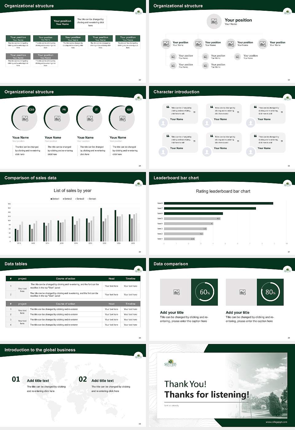 Saint Leo University Academic Presentation/Research Findings Report PPT Template16:9 ratio PPT effect preview image4