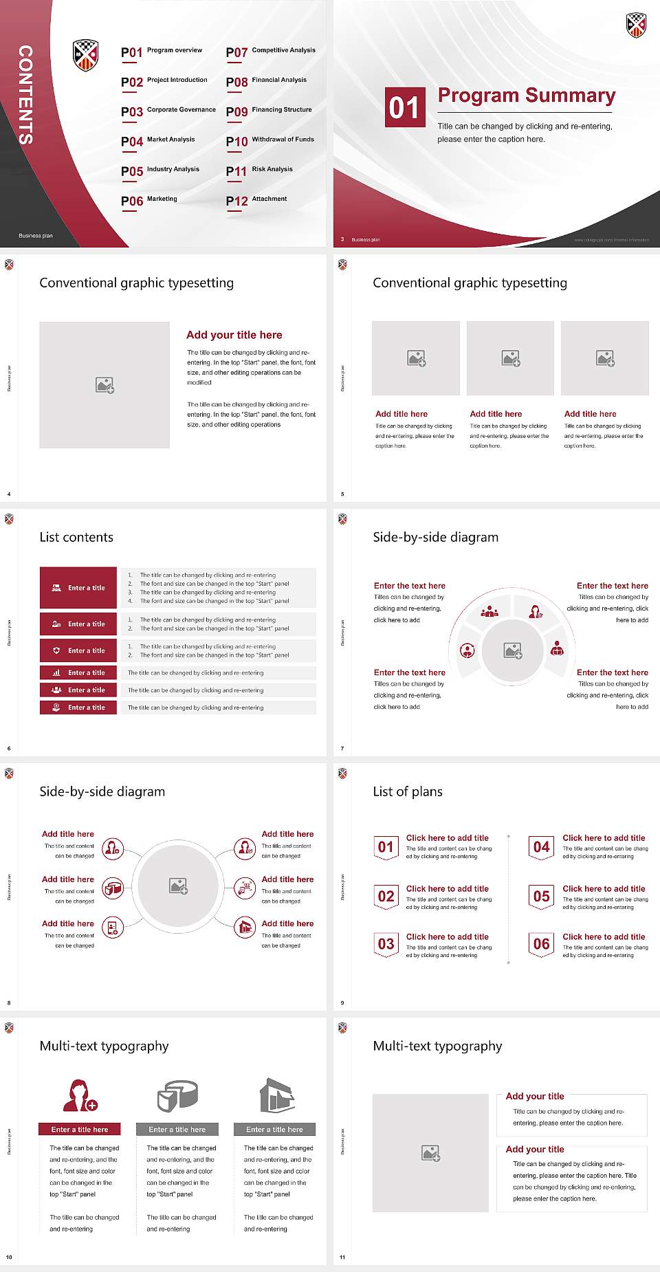 Saint Xavier University Competition/Entrepreneurship Contest PPT Template4:3 ratio PPT effect preview image2