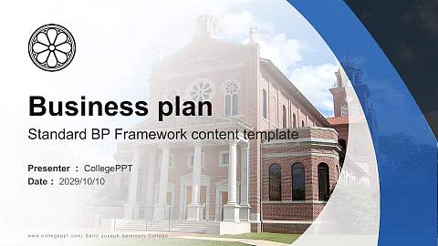 Saint Joseph Seminary College Competition/Entrepreneurship Contest PPT Template